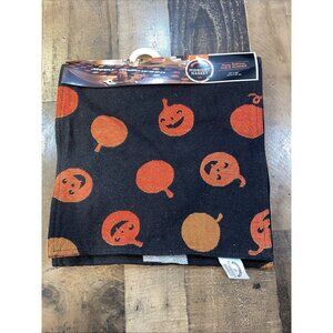 Midnight Market Halloween Table Runner Orange Pumpkins 13x54